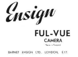 Ensign Ful-Vue Camera