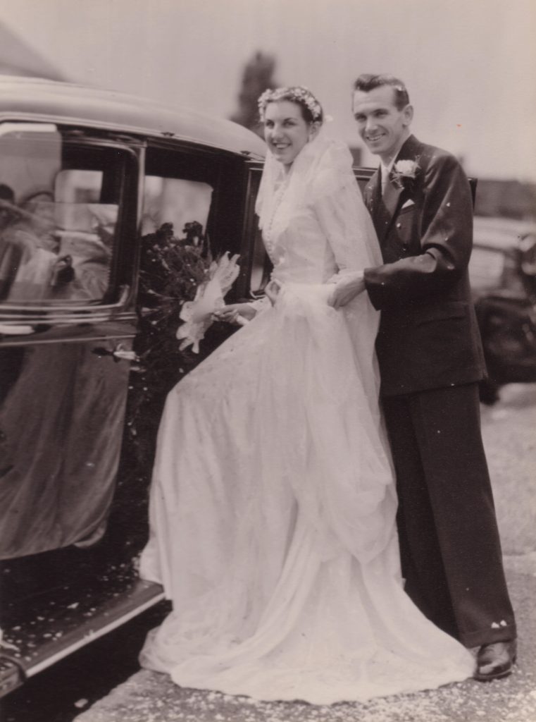 Alf and June's wedding 1952